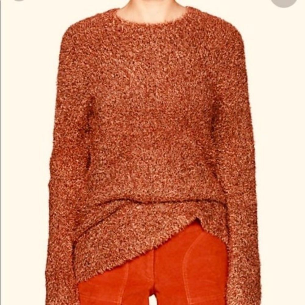 Sies Marjan Lurex Orange Tinsel Sweater